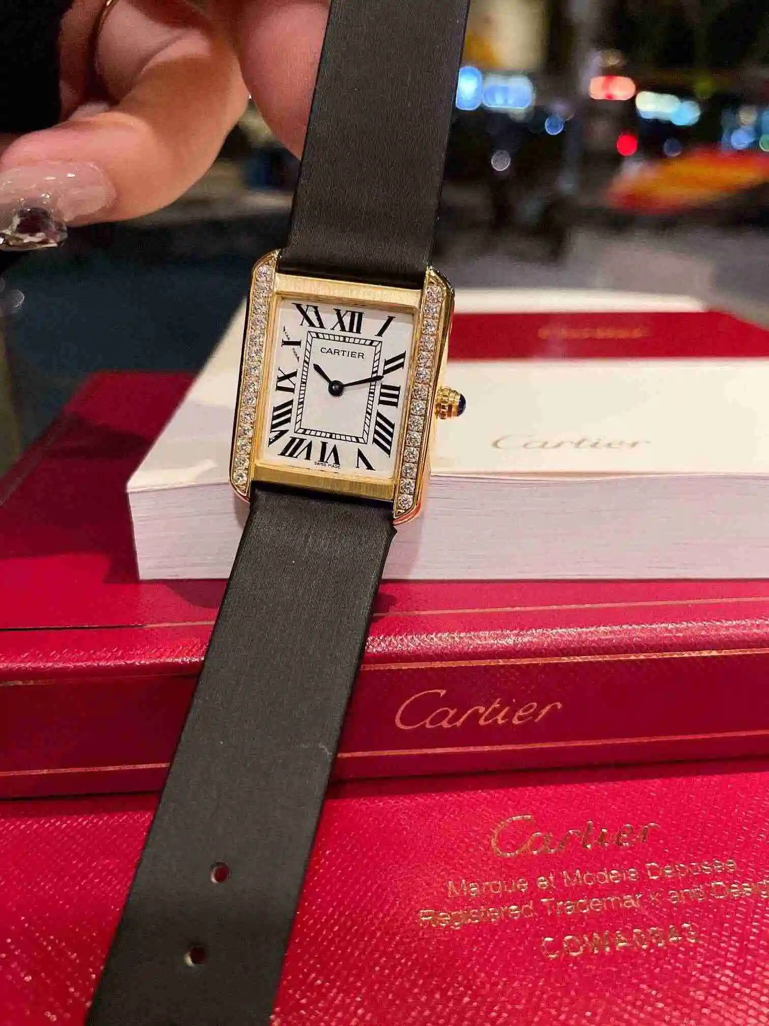 General Watches Cartier Watch Couple Watch Paired with Original Fully Automatic Mechanical Movement Top grade 316 Precision Steel Case Case with Mineral Super Strong Mirror Diameter 27MMX34MM KK03350 view 8