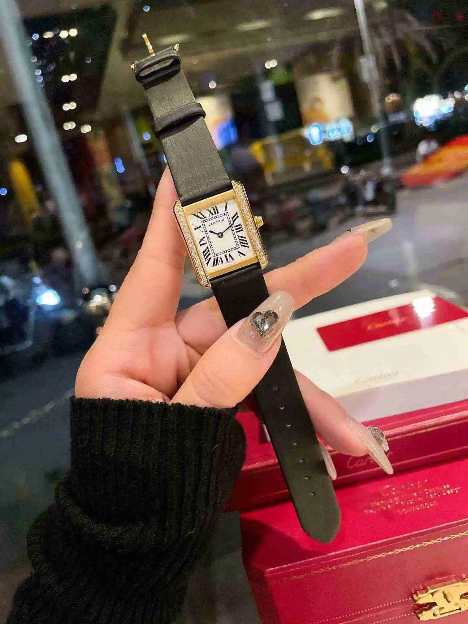 General Watches Cartier Watch Couple Watch Paired with Original Fully Automatic Mechanical Movement Top grade 316 Precision Steel Case Case with Mineral Super Strong Mirror Diameter 27MMX34MM KK03350 view 9