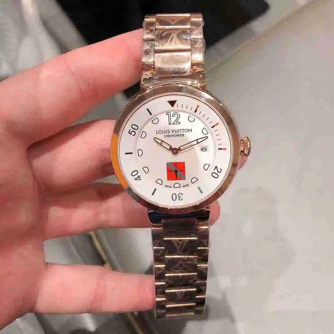 General Watches LV watch for men with original fully automatic mechanical movement, top grade 316 precision steel case with mineral super strong mirror diameter 42mm KK03150 view 4