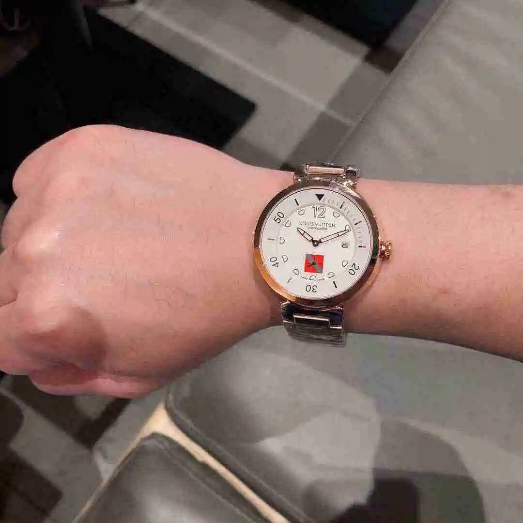 General Watches LV watch for men with original fully automatic mechanical movement, top grade 316 precision steel case with mineral super strong mirror diameter 42mm KK03150 view 6