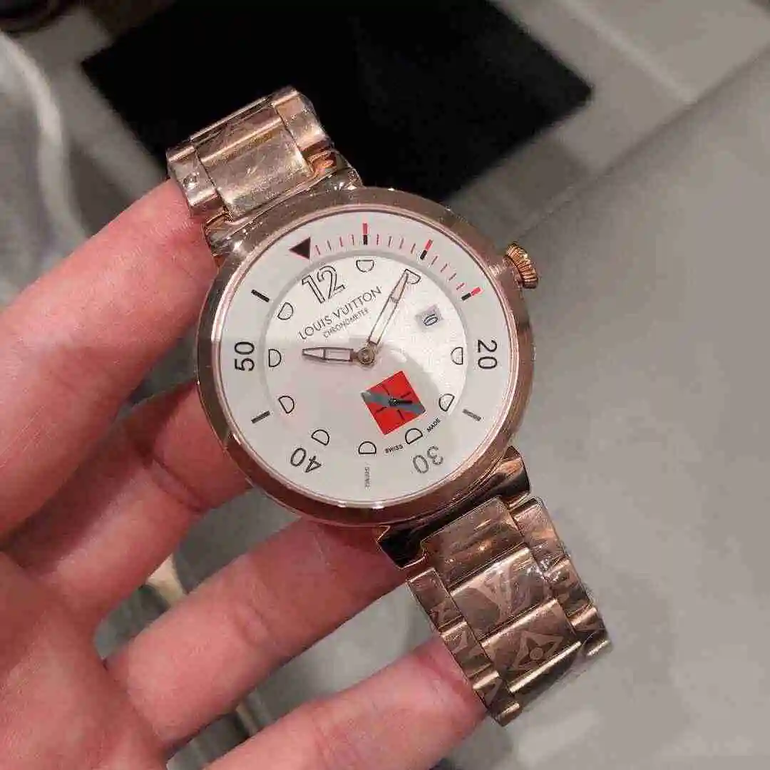 General Watches LV watch for men with original fully automatic mechanical movement, top grade 316 precision steel case with mineral super strong mirror diameter 42mm KK03150 view 8