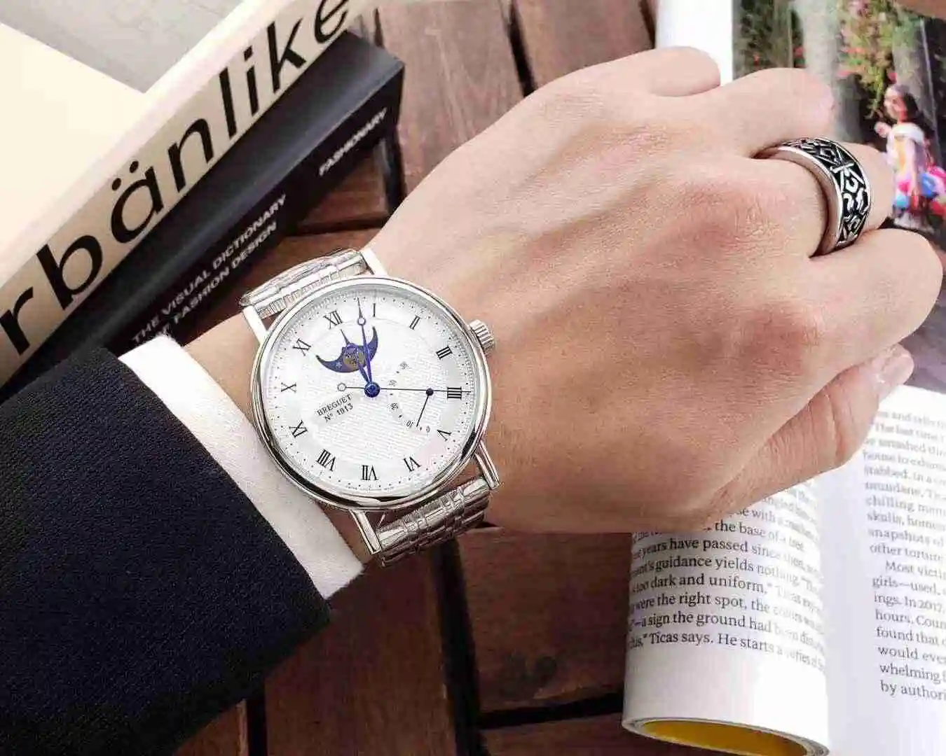 General Watches Baoji White 390 Gold 410 Steel+20 Diamond+50 Watch view 4