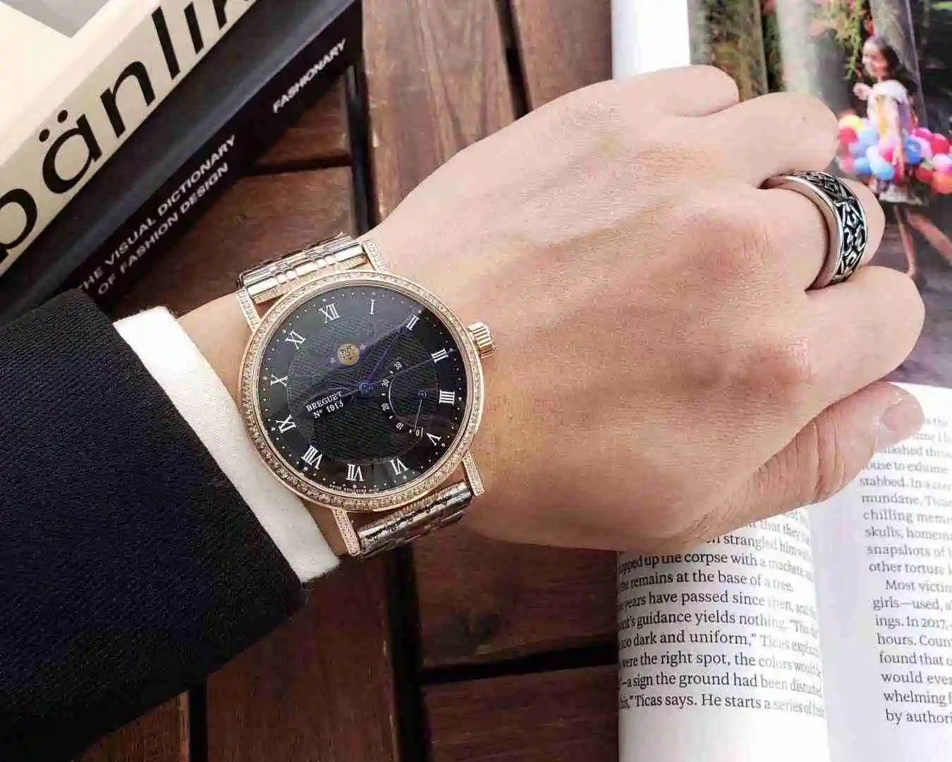 General Watches Baoji White 390 Gold 410 Steel+20 Diamond+50 Watch view 7