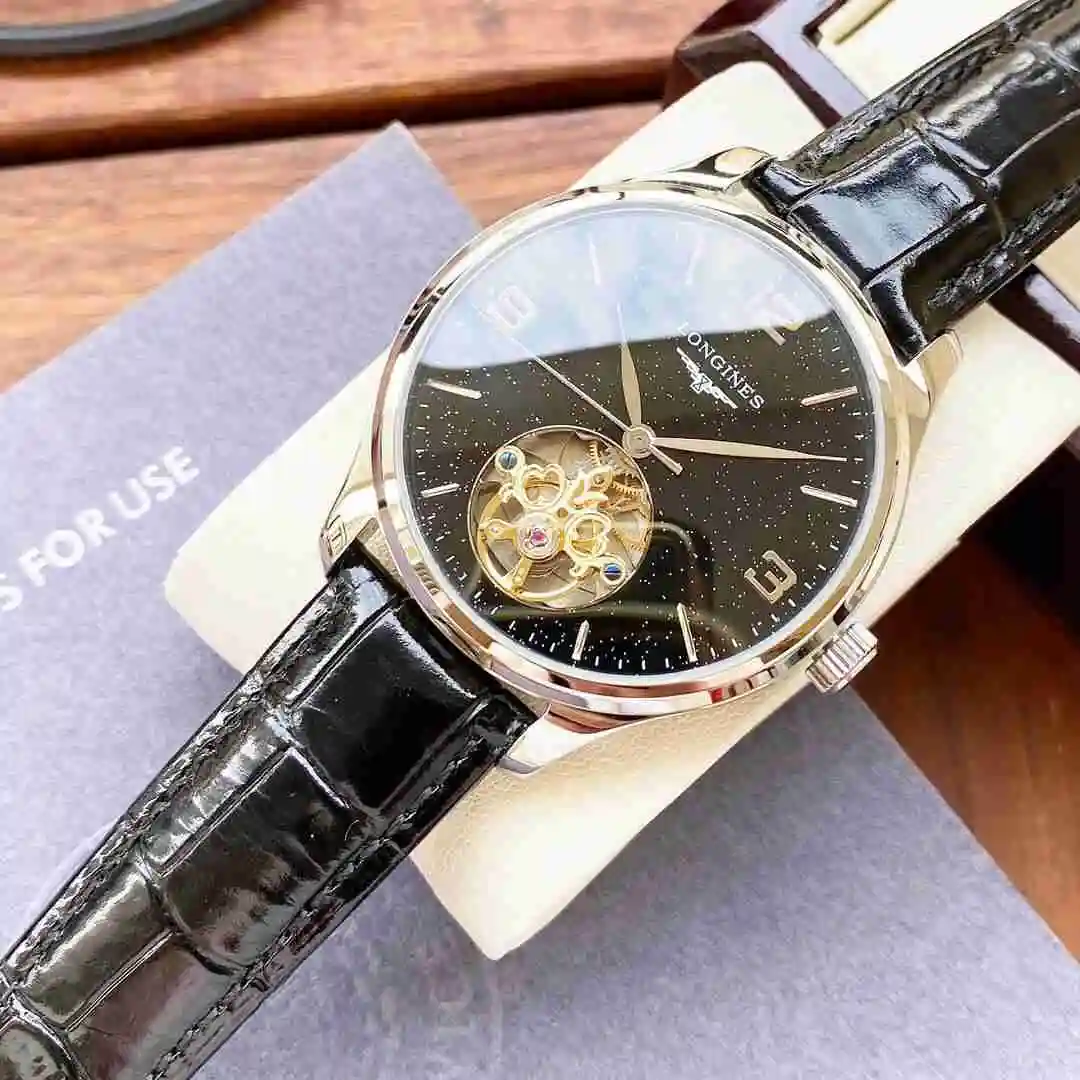 General Watches Longines watch for men with original fully automatic mechanical movement, top grade 316 precision steel case with mineral super strong mirror diameter 42mm KK05350 view 5