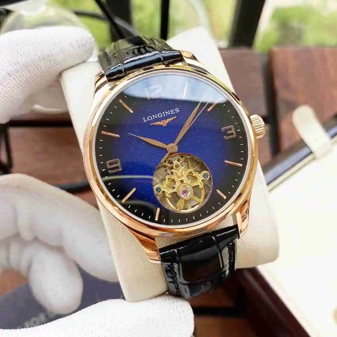 General Watches Longines watch for men with original fully automatic mechanical movement, top grade 316 precision steel case with mineral super strong mirror diameter 42mm KK05350 view 8