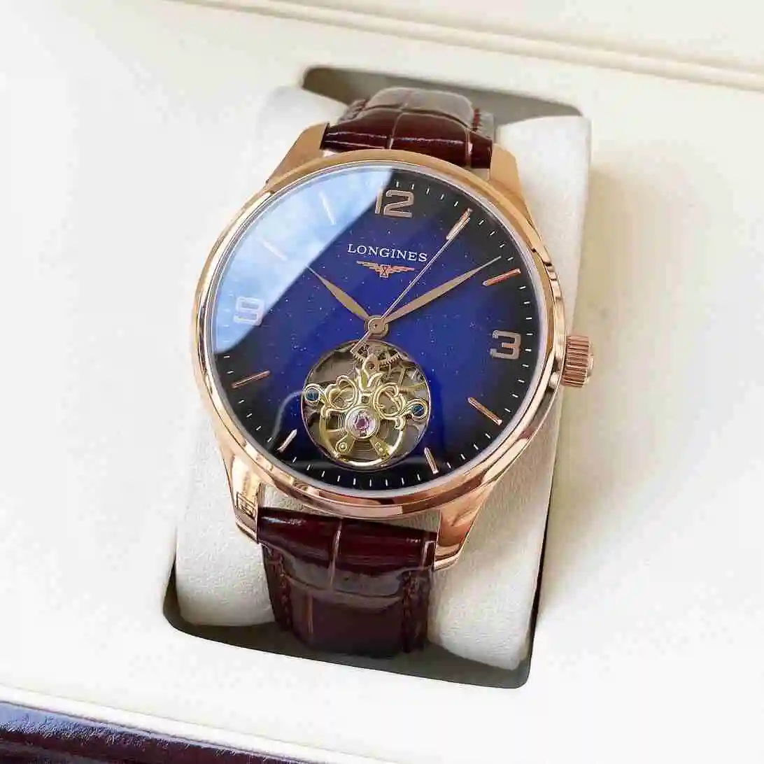 General Watches Longines watch for men with original fully automatic mechanical movement, top grade 316 precision steel case with mineral super strong mirror diameter 42mm KK05350 view 9