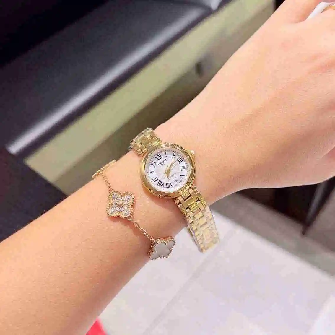 General Watches Tianshuo Watch Women's Watch Paired with Original Fully Automatic Mechanical Movement Top grade 316 Precision Steel Case with Mineral Super Strong Mirror Diameter 26mm KK02950 view 3