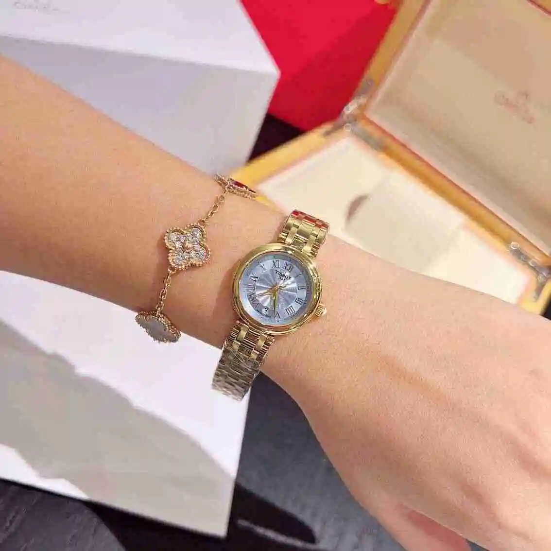 General Watches Tianshuo Watch Women's Watch Paired with Original Fully Automatic Mechanical Movement Top grade 316 Precision Steel Case with Mineral Super Strong Mirror Diameter 26mm KK02950 view 4