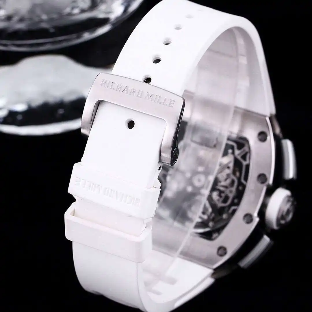 General Watches Richard Mille Richard @ Mill watch men's watch with original fully automatic mechanical movement top 316 stainless steel case strap mineral super mirror KK09800 5 view 2