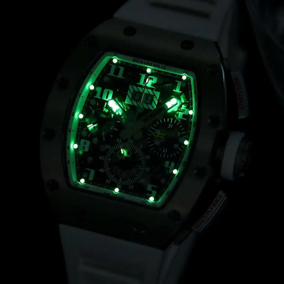 General Watches Richard Mille Richard @ Mill watch men's watch with original fully automatic mechanical movement top 316 stainless steel case strap mineral super mirror KK09800 5 view 6