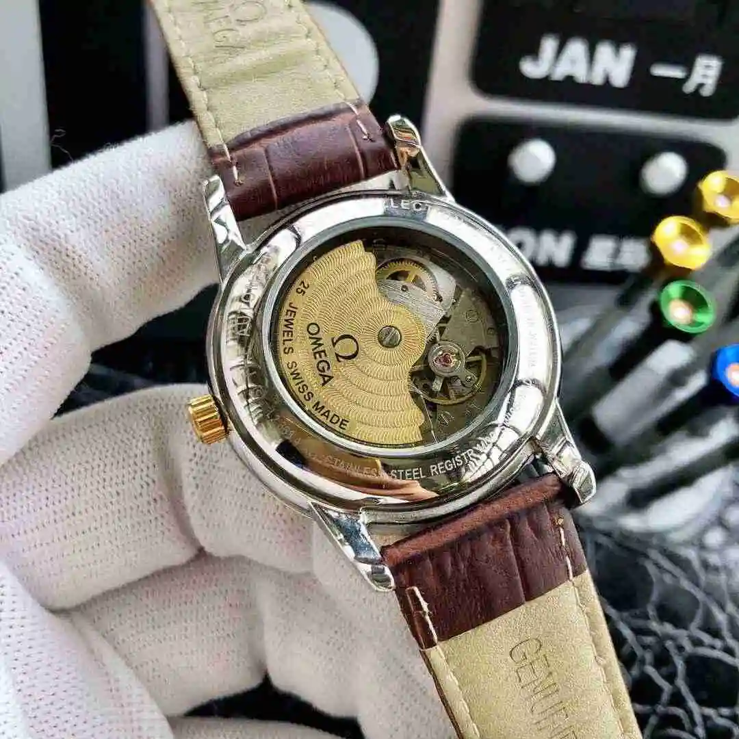 General Watches Omega Watch Men's Watch Paired with Original Fully Automatic Mechanical Movement Top Grade 316 Precision Steel Case with Mineral Super Strong Mirror Diameter 40mm KK04250 view 3
