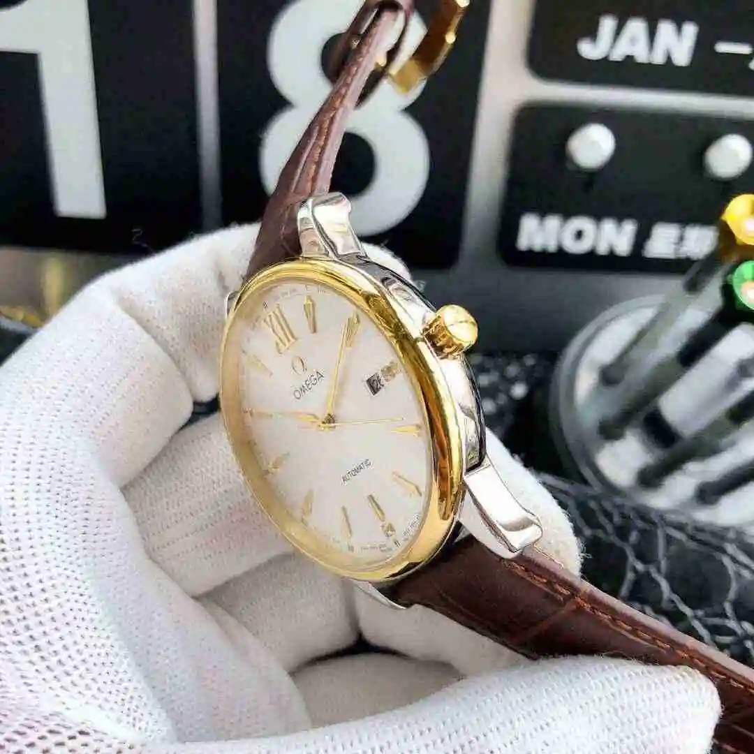 General Watches Omega Watch Men's Watch Paired with Original Fully Automatic Mechanical Movement Top Grade 316 Precision Steel Case with Mineral Super Strong Mirror Diameter 40mm KK04250 view 4
