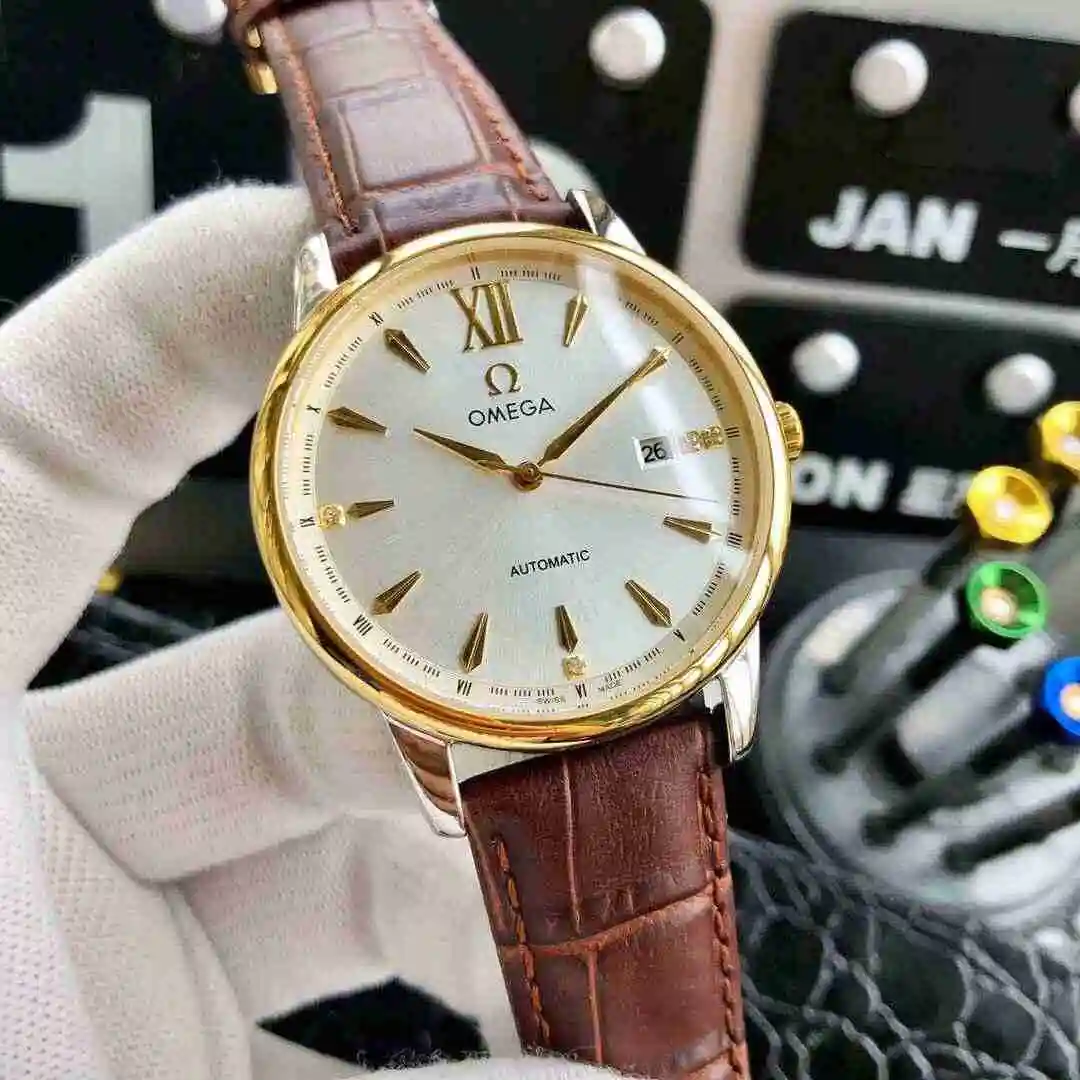 General Watches Omega Watch Men's Watch Paired with Original Fully Automatic Mechanical Movement Top Grade 316 Precision Steel Case with Mineral Super Strong Mirror Diameter 40mm KK04250 view 5