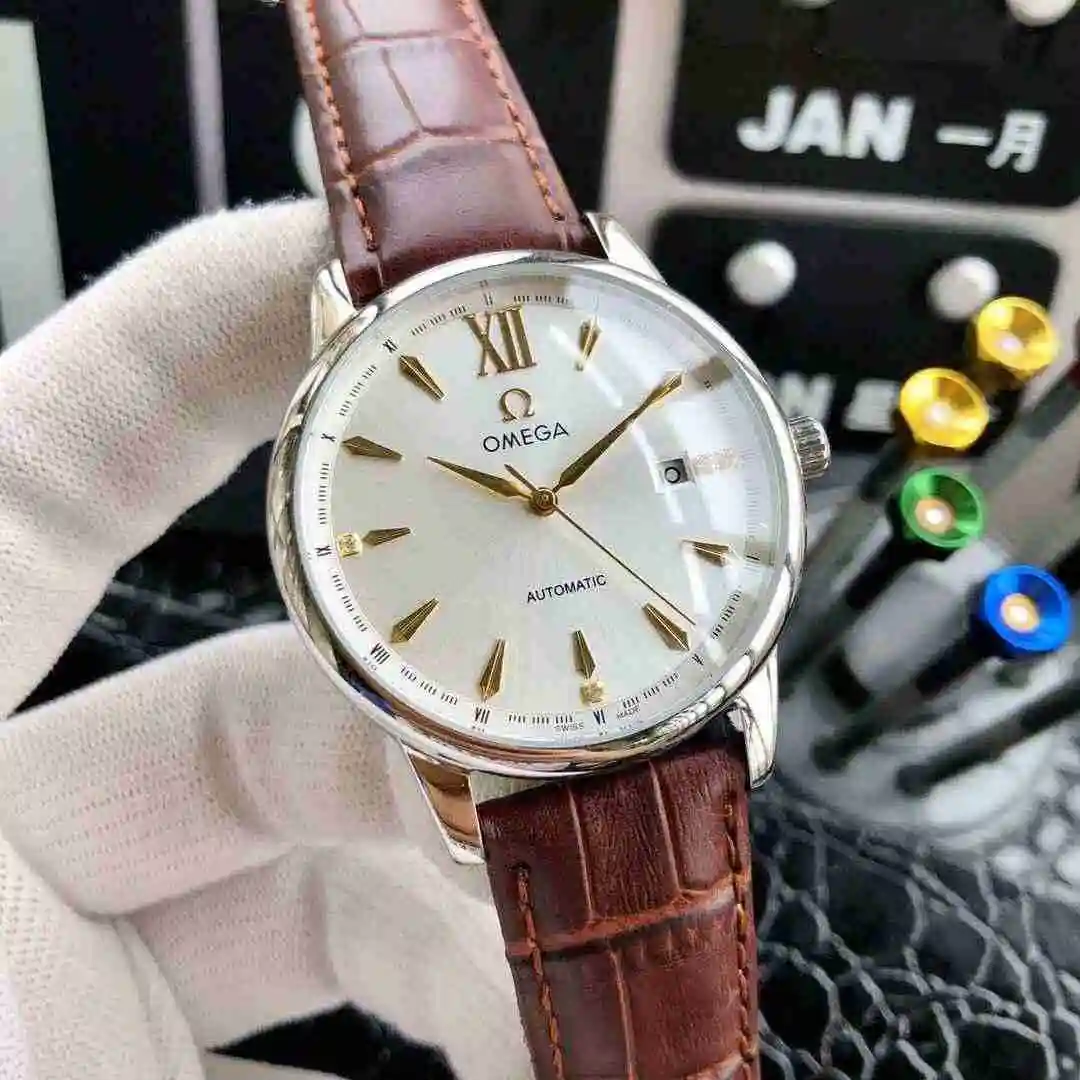 General Watches Omega Watch Men's Watch Paired with Original Fully Automatic Mechanical Movement Top Grade 316 Precision Steel Case with Mineral Super Strong Mirror Diameter 40mm KK04250 view 9