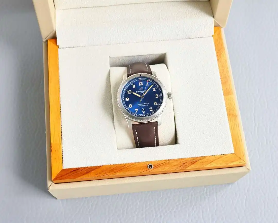 General Watches Breitling Watch Bai@Ling men's watch with original fully automatic mechanical movement, top-grade 316 stainless steel case and strap, mineral super mirror, diameter 41mm KK09850 1 view 2