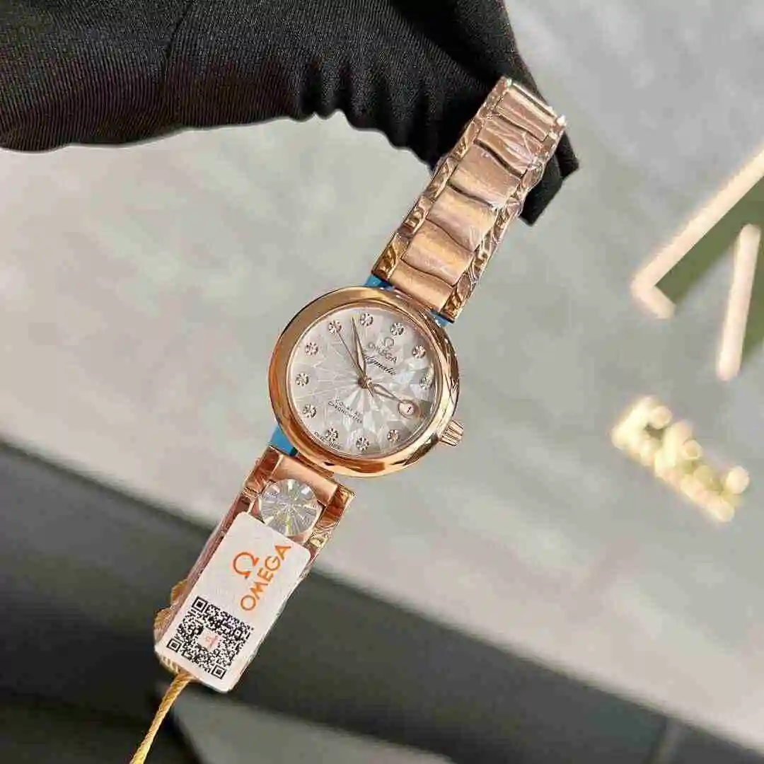 General Watches Omega Watch Women's Watch Paired with Original Fully Automatic Mechanical Movement Top Grade 316 Precision Steel Case with Mineral Super Strong Mirror Diameter 30mm KK03050 view 5