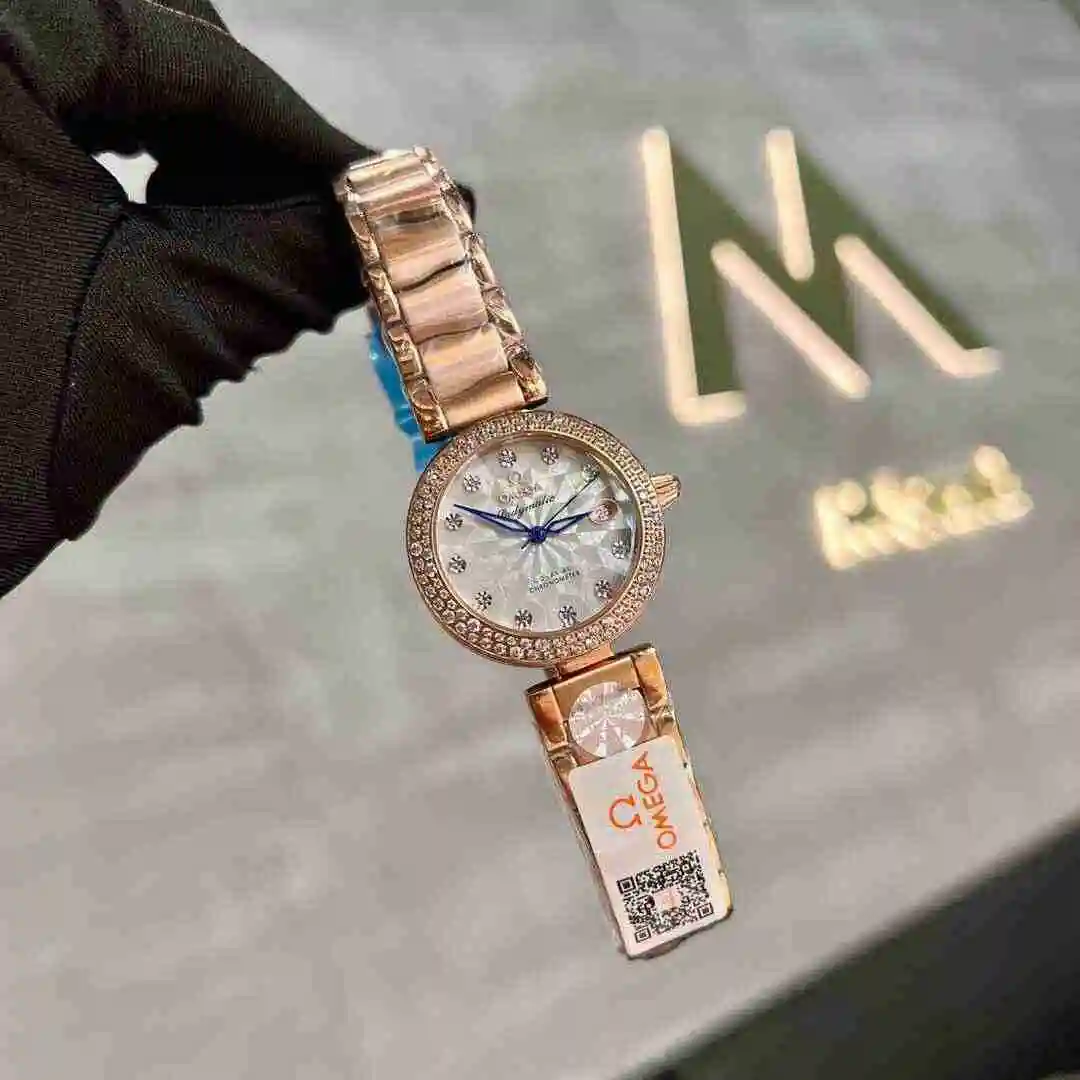 General Watches Omega Watch Women's Watch Paired with Original Fully Automatic Mechanical Movement Top Grade 316 Precision Steel Case with Mineral Super Strong Mirror Diameter 30mm KK03050 view 8