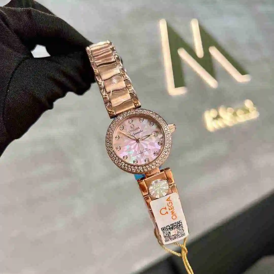 General Watches Omega Watch Women's Watch Paired with Original Fully Automatic Mechanical Movement Top Grade 316 Precision Steel Case with Mineral Super Strong Mirror Diameter 30mm KK03050 view 9