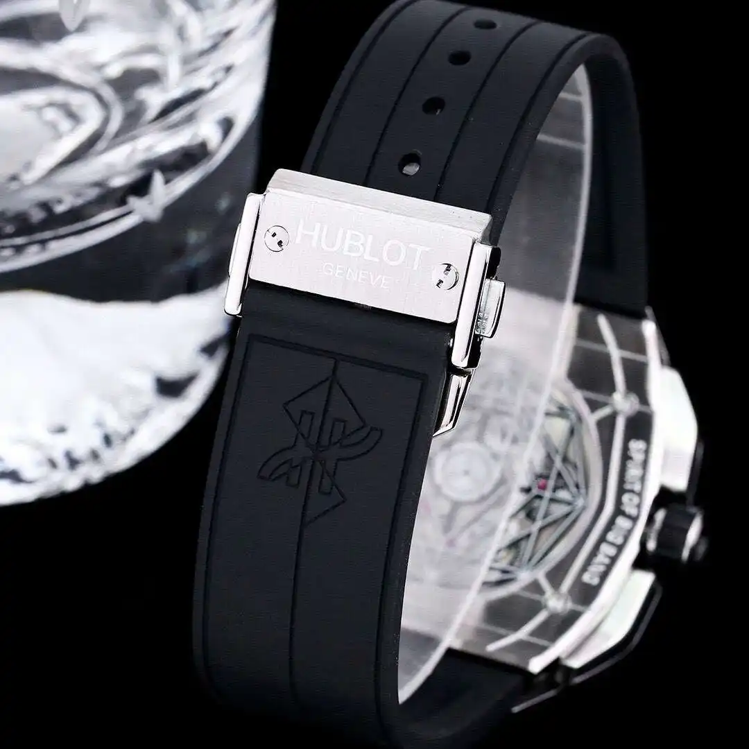 General Watches Hublot men's watch with original fully automatic mechanical movement, top 316 stainless steel case and strap, mineral super mirror KK06800 view 2