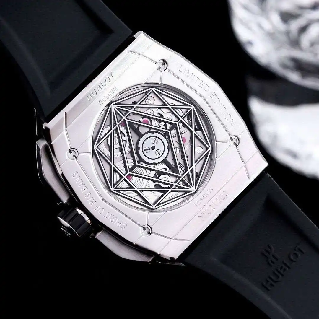 General Watches Hublot men's watch with original fully automatic mechanical movement, top 316 stainless steel case and strap, mineral super mirror KK06800 view 3
