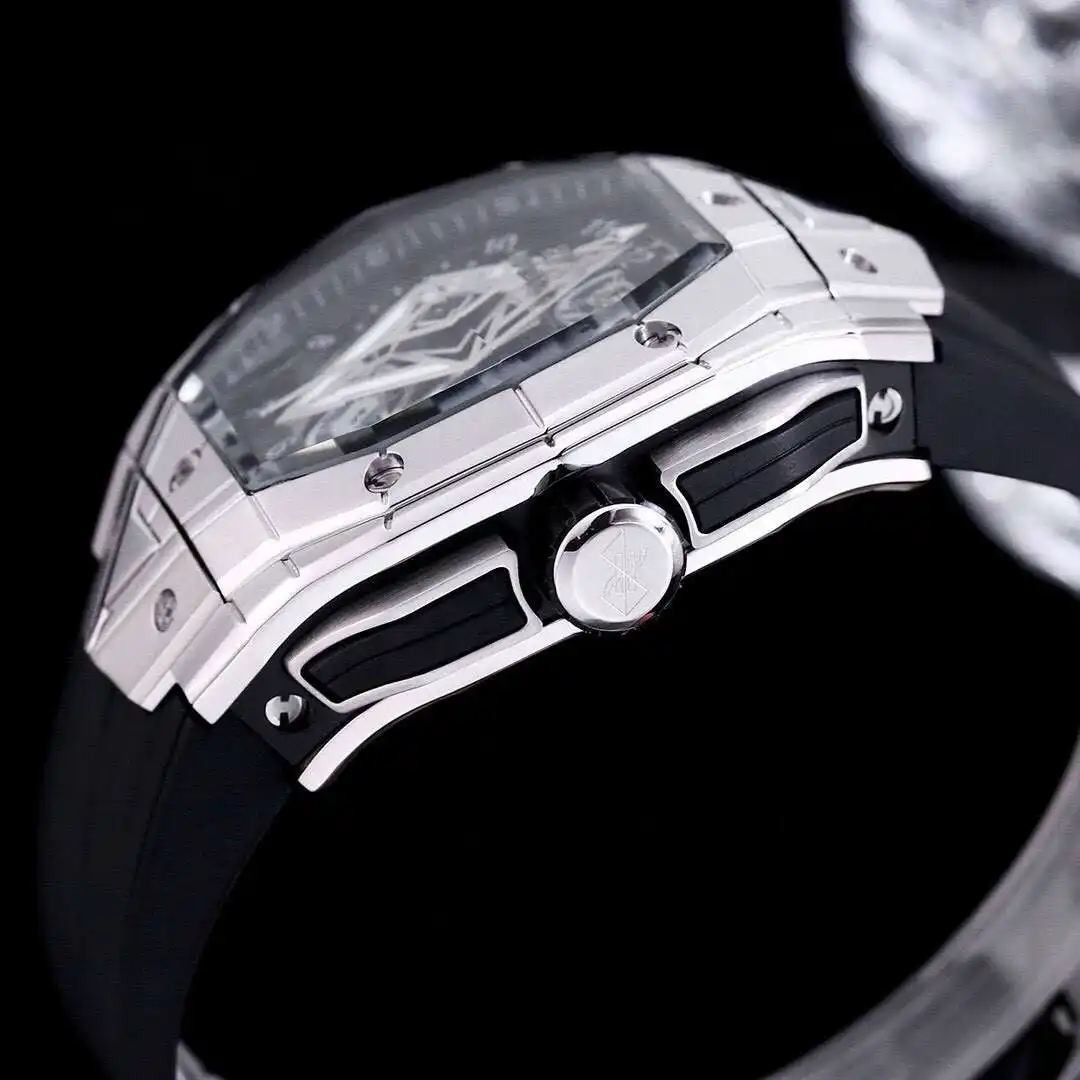 General Watches Hublot men's watch with original fully automatic mechanical movement, top 316 stainless steel case and strap, mineral super mirror KK06800 view 4