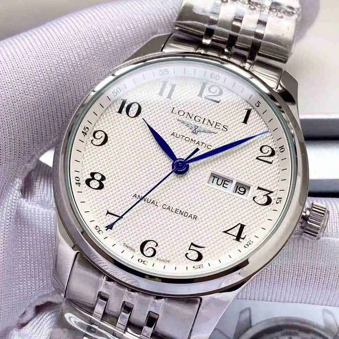 General Watches Longines Watch Men's Watch Paired with Original Fully Automatic Mechanical Movement Top grade 316 Precision Steel Case with Mineral Super Strong Mirror Diameter 40mm KK04350 view 3