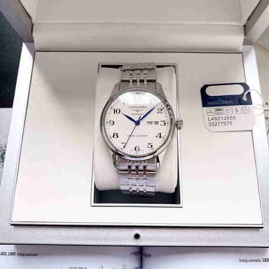 General Watches Longines Watch Men's Watch Paired with Original Fully Automatic Mechanical Movement Top grade 316 Precision Steel Case with Mineral Super Strong Mirror Diameter 40mm KK04350 view 5