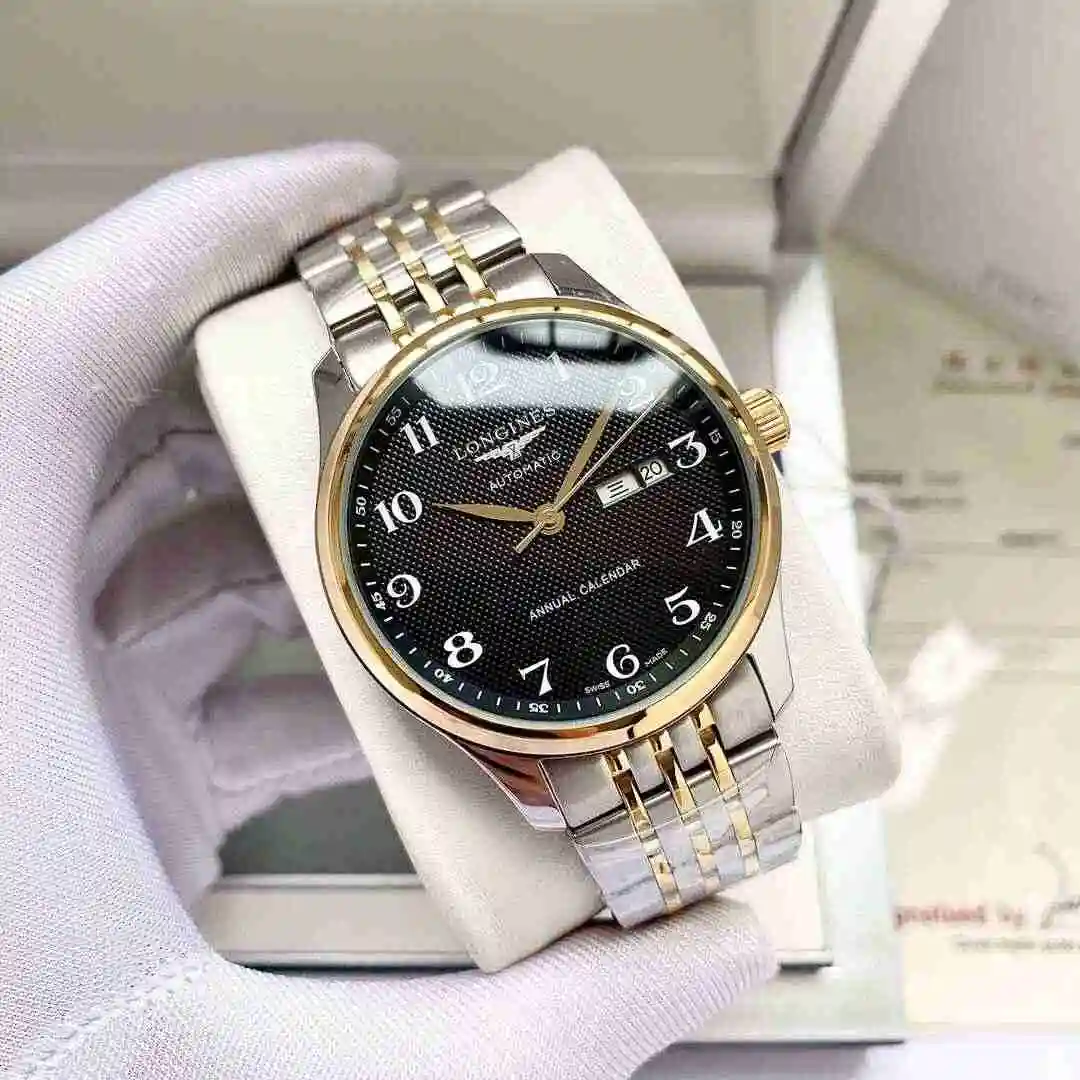 General Watches Longines Watch Men's Watch Paired with Original Fully Automatic Mechanical Movement Top grade 316 Precision Steel Case with Mineral Super Strong Mirror Diameter 40mm KK04350 view 6