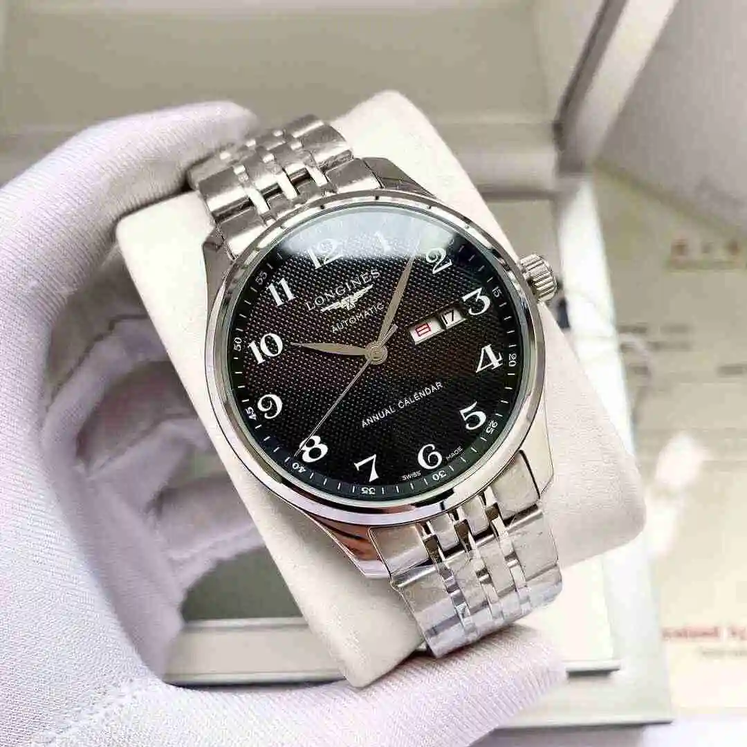 General Watches Longines Watch Men's Watch Paired with Original Fully Automatic Mechanical Movement Top grade 316 Precision Steel Case with Mineral Super Strong Mirror Diameter 40mm KK04350 view 7