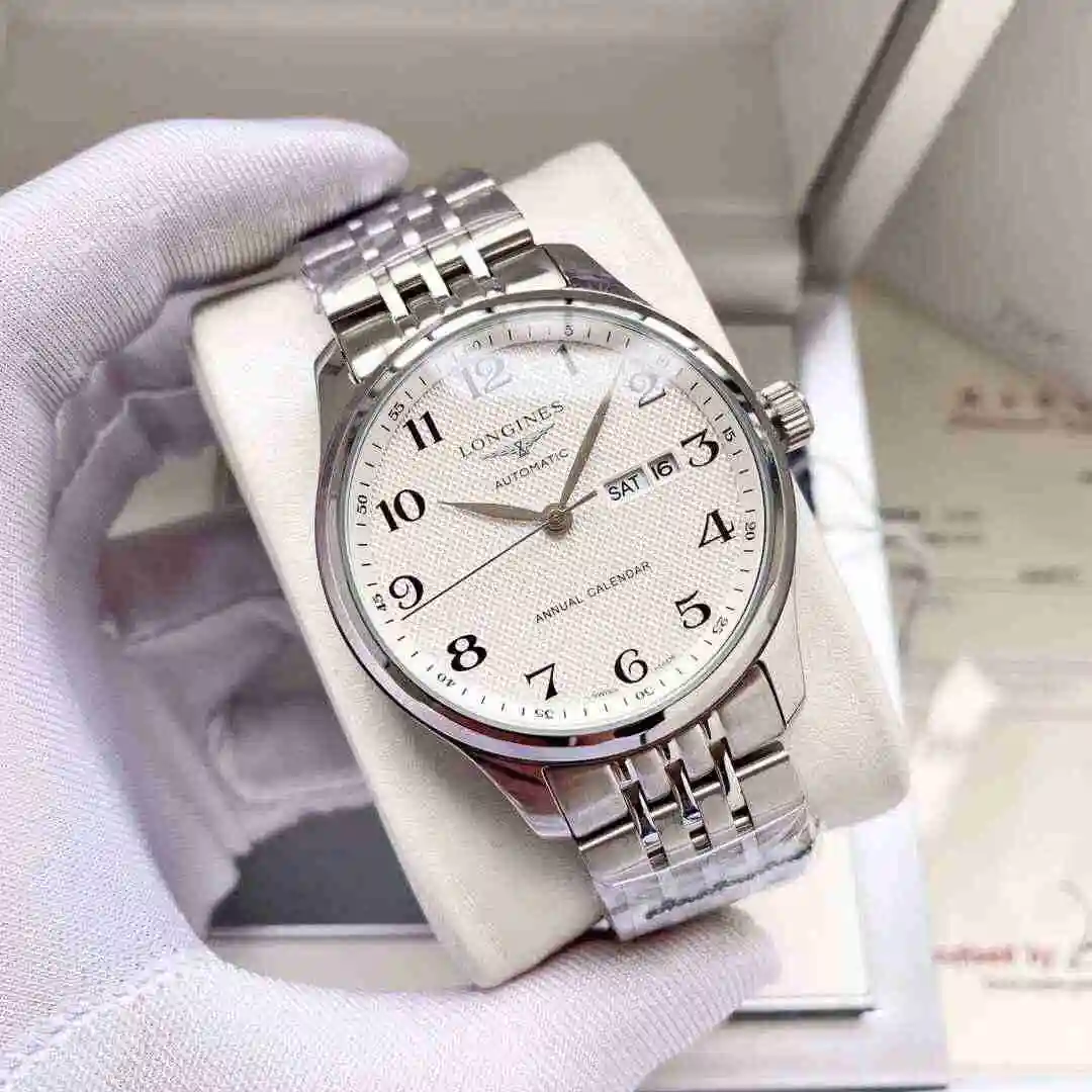 General Watches Longines Watch Men's Watch Paired with Original Fully Automatic Mechanical Movement Top grade 316 Precision Steel Case with Mineral Super Strong Mirror Diameter 40mm KK04350 view 9