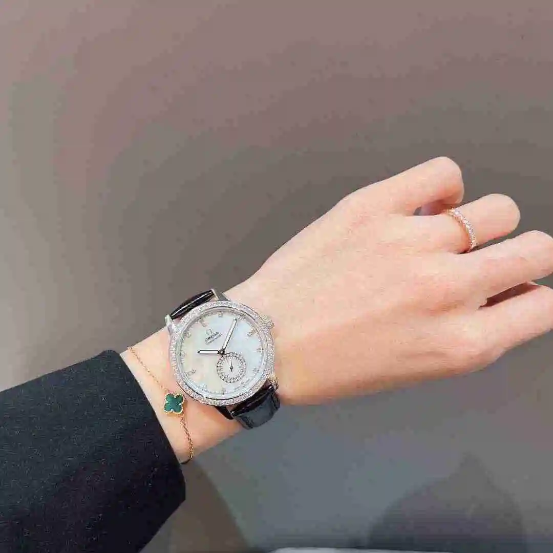 General Watches Omega Watch Women's Watch Paired with Original Fully Automatic Mechanical Movement Top Grade 316 Precision Steel Case with Mineral Super Strong Mirror Diameter 37mm KK03050 view 9