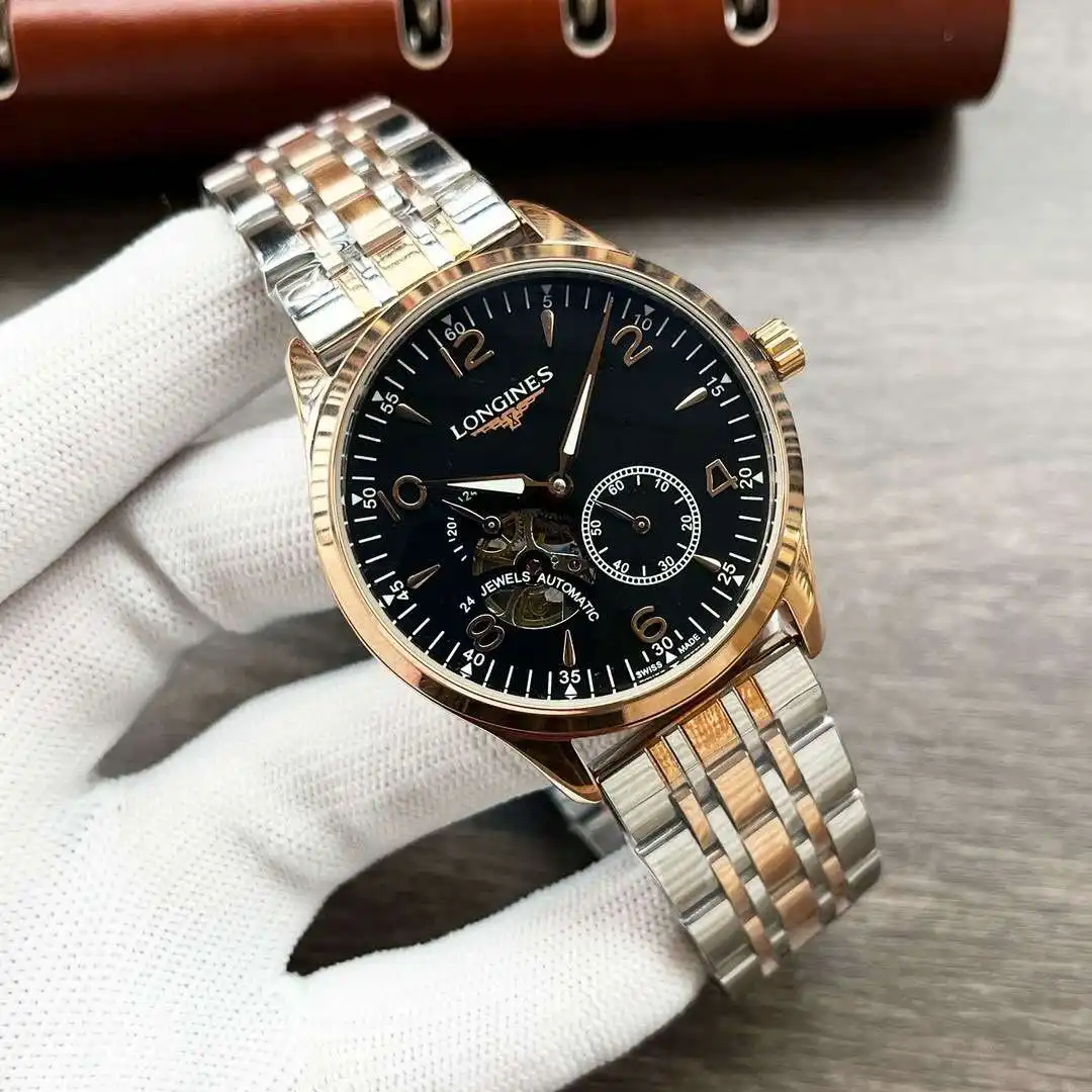 General Watches Longines Watch Lang@ men's watch with original fully automatic mechanical movement, top-grade 316 stainless steel case and strap, mineral super mirror, diameter 42mm KK04050 4 view 6