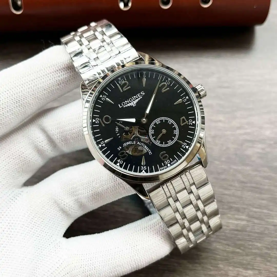General Watches Longines Watch Lang@ men's watch with original fully automatic mechanical movement, top-grade 316 stainless steel case and strap, mineral super mirror, diameter 42mm KK04050 4 view 7