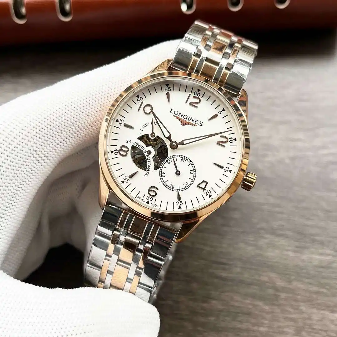 General Watches Longines Watch Lang@ men's watch with original fully automatic mechanical movement, top-grade 316 stainless steel case and strap, mineral super mirror, diameter 42mm KK04050 4 view 8