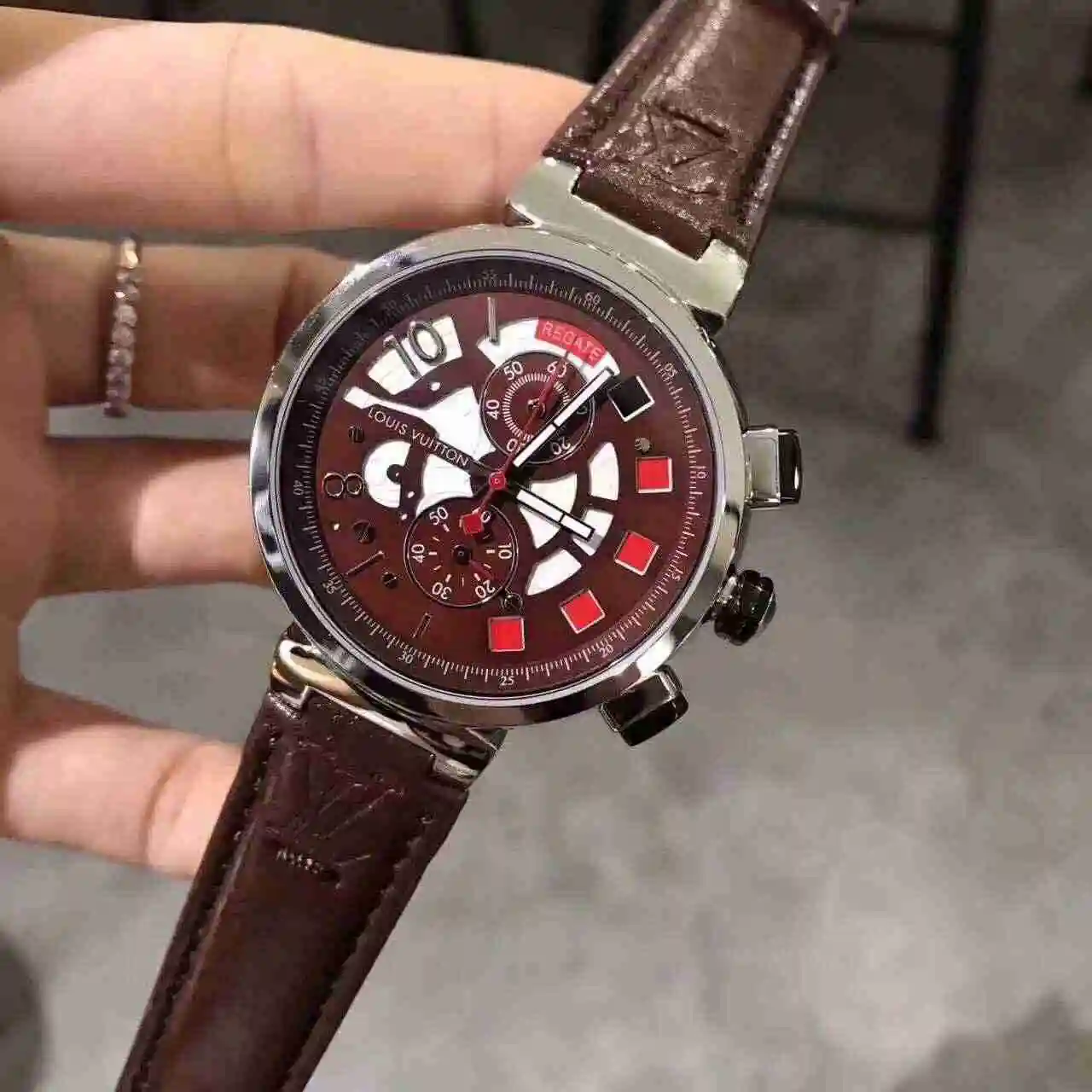 General Watches LV watch for men with original fully automatic mechanical movement, top grade 316 precision steel case with mineral super strong mirror diameter 42mm KK02950 3 view 4