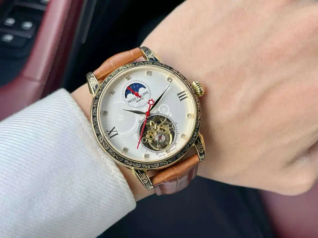 General Watches Watch, men's watch with original fully automatic mechanical movement, top-grade 316 stainless steel case and strap, mineral super mirror, diameter 42cm KK05350 1 view 5
