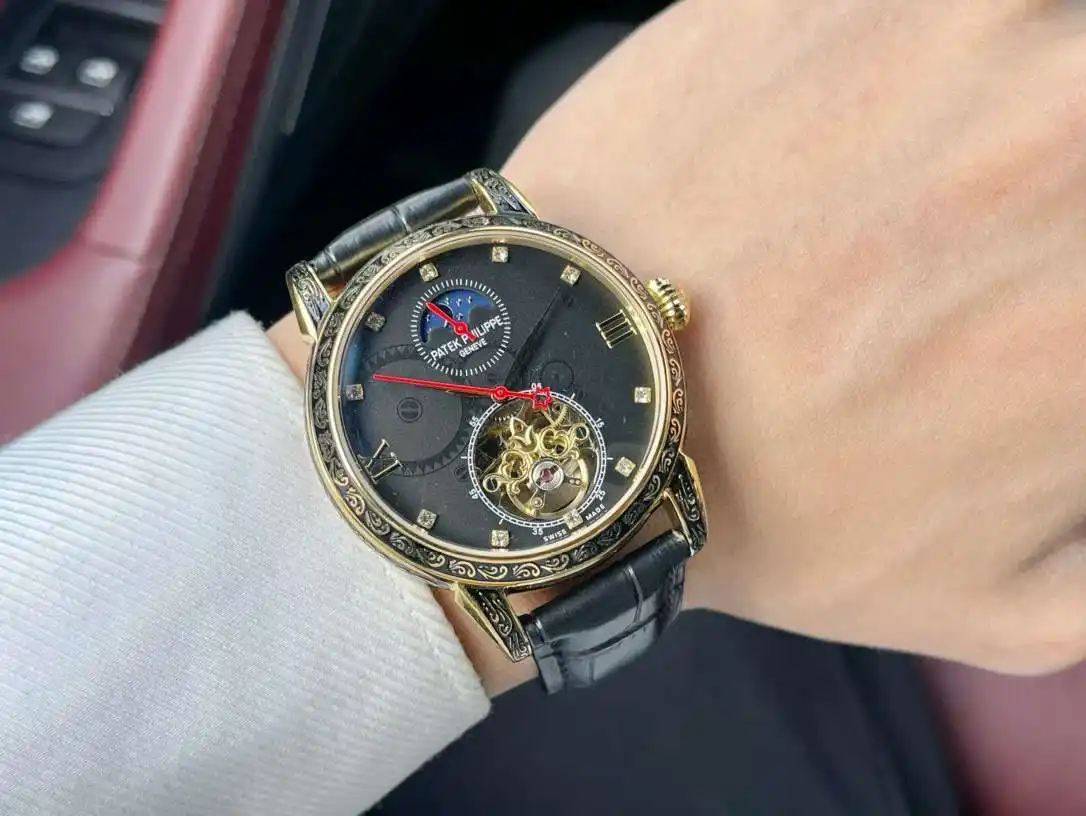 General Watches Watch, men's watch with original fully automatic mechanical movement, top-grade 316 stainless steel case and strap, mineral super mirror, diameter 42cm KK05350 1 view 9