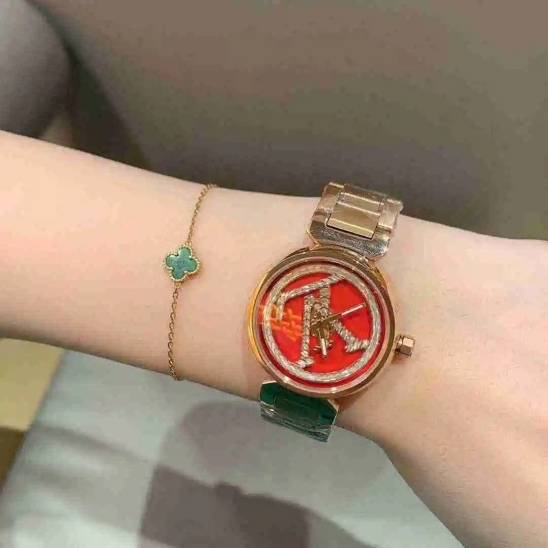 General Watches LV watch for women with original fully automatic mechanical movement, top grade 316 precision steel case with mineral super strong mirror diameter 33mm KK03050 view 4