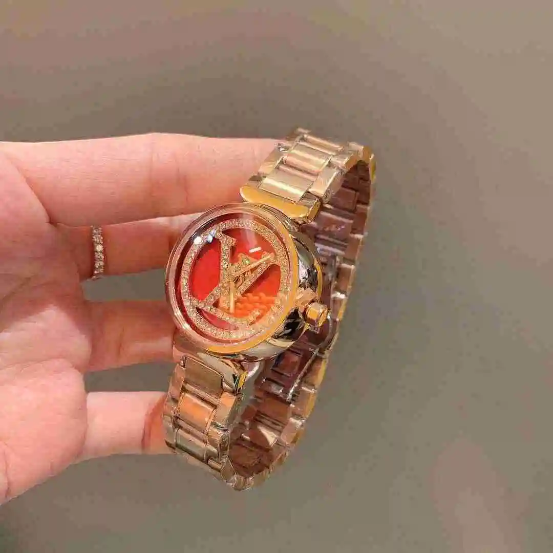 General Watches LV watch for women with original fully automatic mechanical movement, top grade 316 precision steel case with mineral super strong mirror diameter 33mm KK03050 view 7