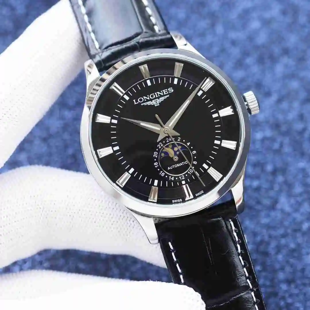 General Watches Longines Watch Men's Watch Paired with Original Fully Automatic Mechanical Movement Top Grade 316 Precision Steel Case with Mineral Super Strong Mirror Diameter 42mm KK04250 3 view 5