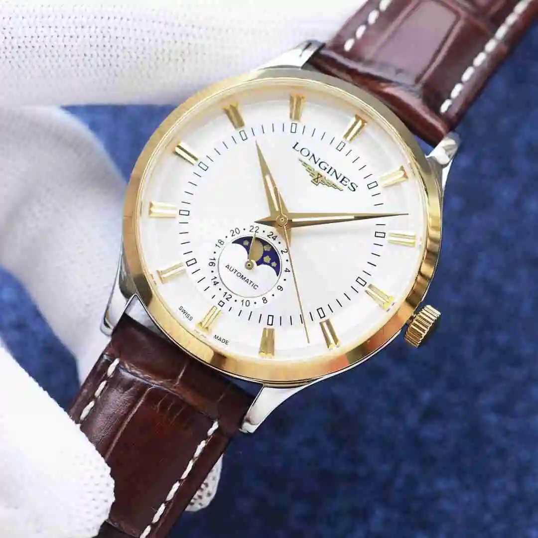 General Watches Longines Watch Men's Watch Paired with Original Fully Automatic Mechanical Movement Top Grade 316 Precision Steel Case with Mineral Super Strong Mirror Diameter 42mm KK04250 3 view 6