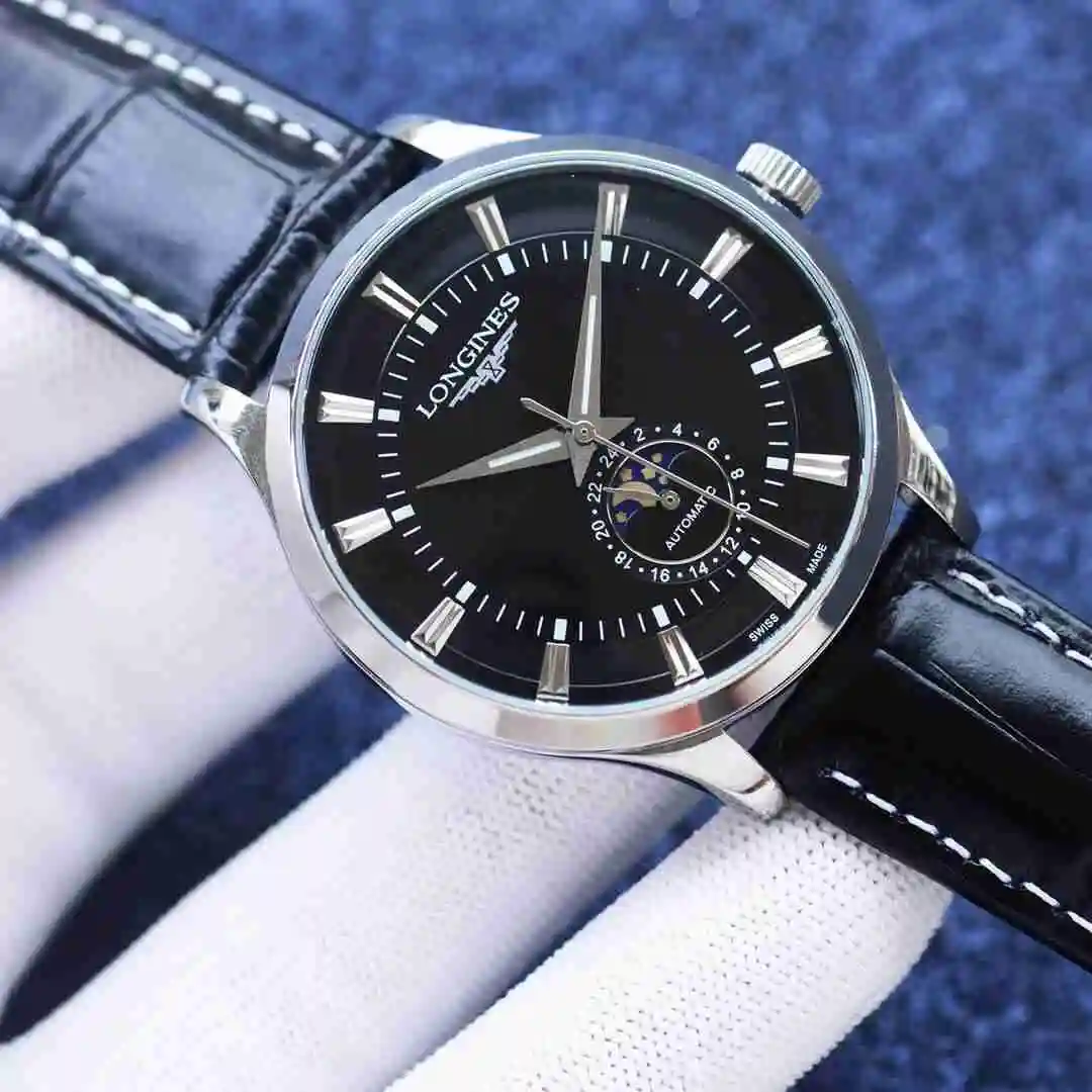 General Watches Longines Watch Men's Watch Paired with Original Fully Automatic Mechanical Movement Top Grade 316 Precision Steel Case with Mineral Super Strong Mirror Diameter 42mm KK04250 3 view 7