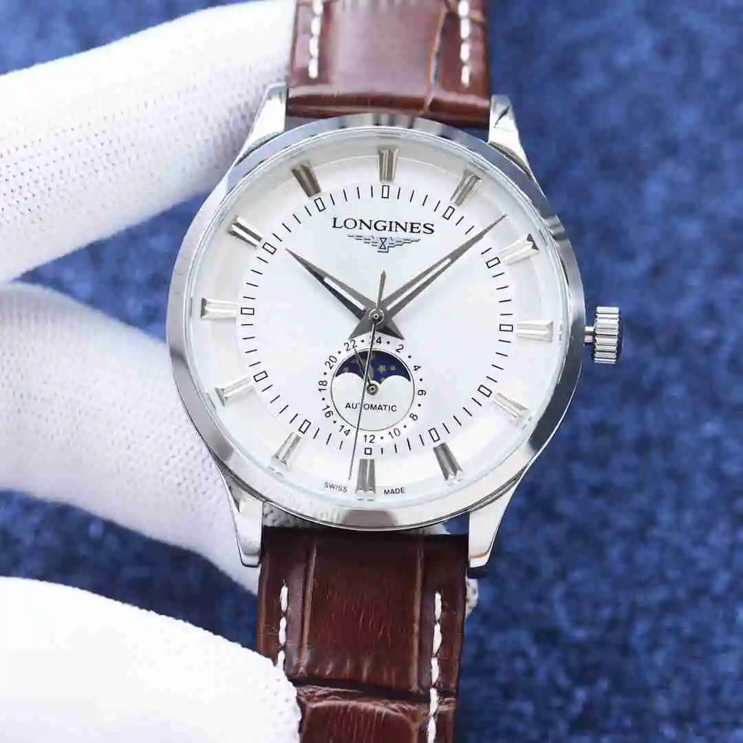 General Watches Longines Watch Men's Watch Paired with Original Fully Automatic Mechanical Movement Top Grade 316 Precision Steel Case with Mineral Super Strong Mirror Diameter 42mm KK04250 3 view 8