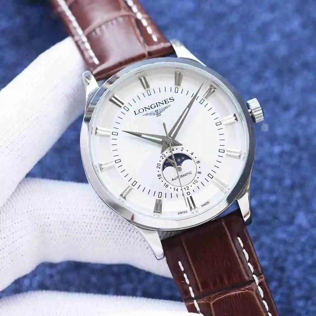 General Watches Longines Watch Men's Watch Paired with Original Fully Automatic Mechanical Movement Top Grade 316 Precision Steel Case with Mineral Super Strong Mirror Diameter 42mm KK04250 3 view 9