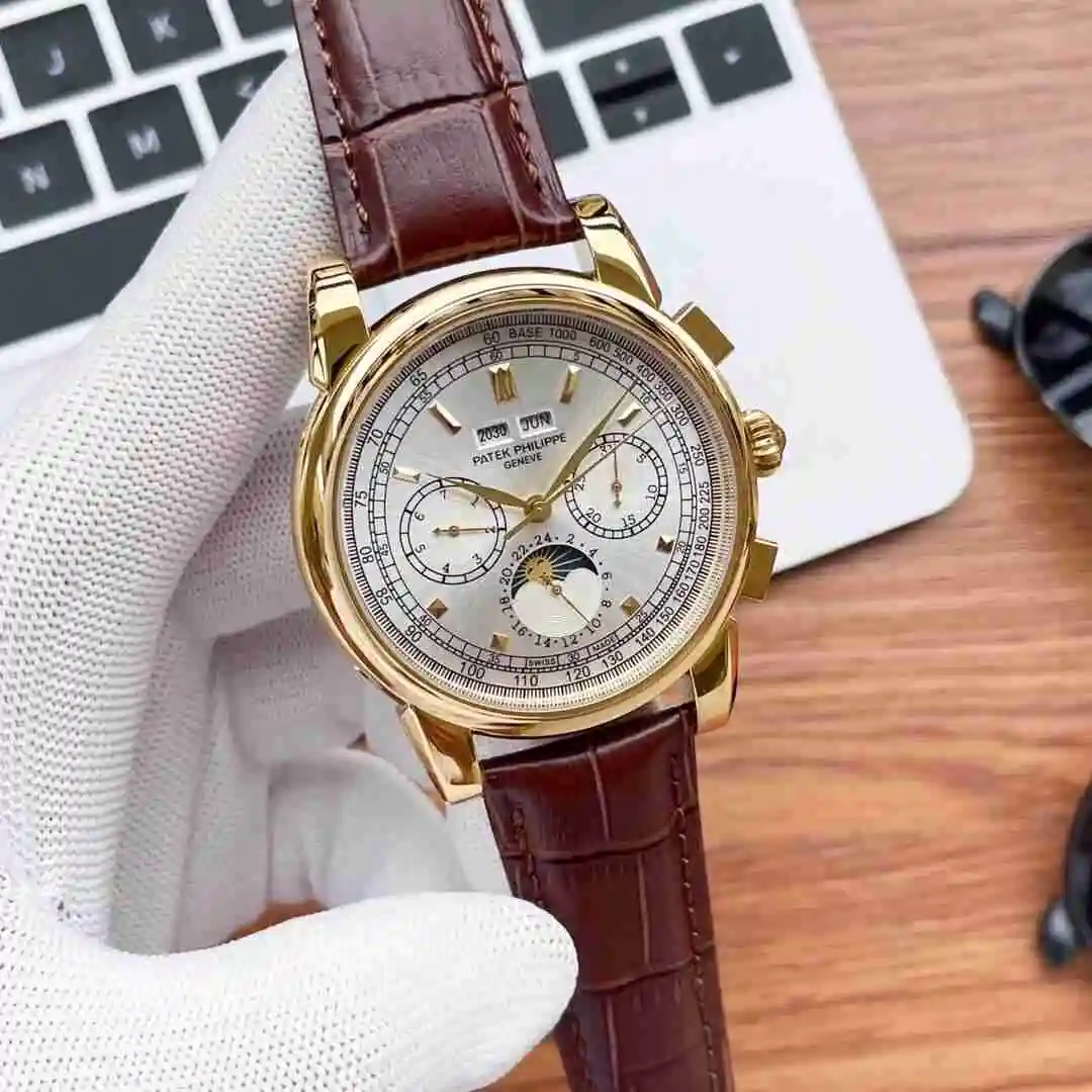 General Watches Patek Philippe Watch Men's Watch Paired with Original Fully Automatic Mechanical Movement Top Grade 316 Precision Steel Case Case with Mineral Super Strong Mirror Diameter 41mm KK05250 1 view 6