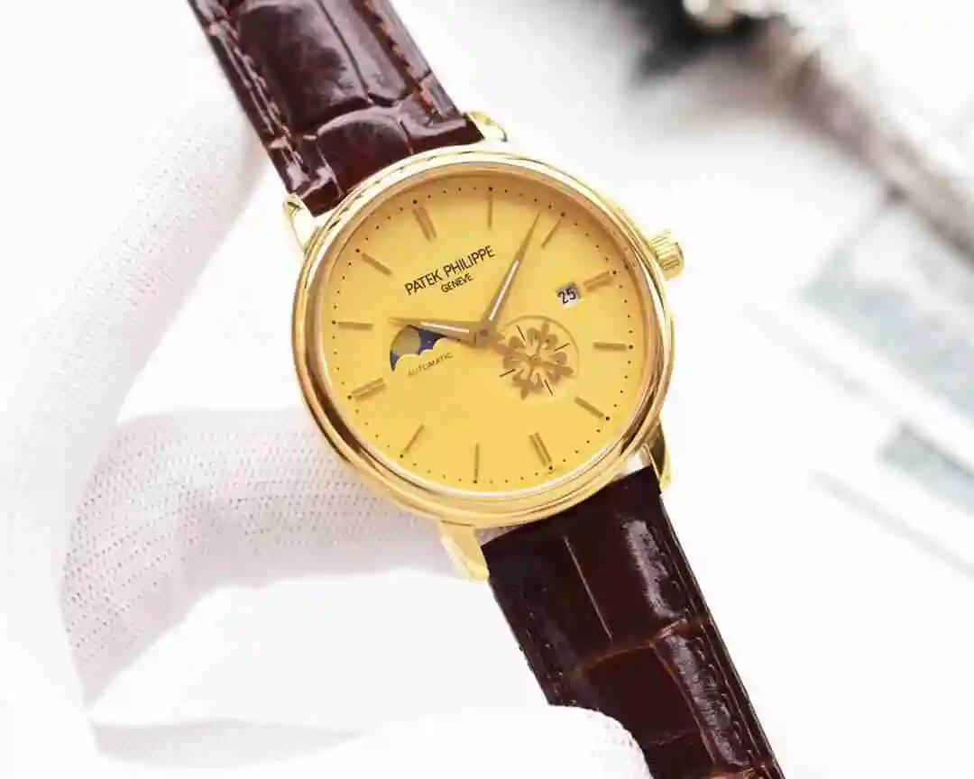 General Watches Patek Philippe Watch Men's Watch Paired with Original Fully Automatic Mechanical Movement Top Grade 316 Precision Steel Case Case with Mineral Super Strong Mirror Diameter 41mm KK05850 view 6