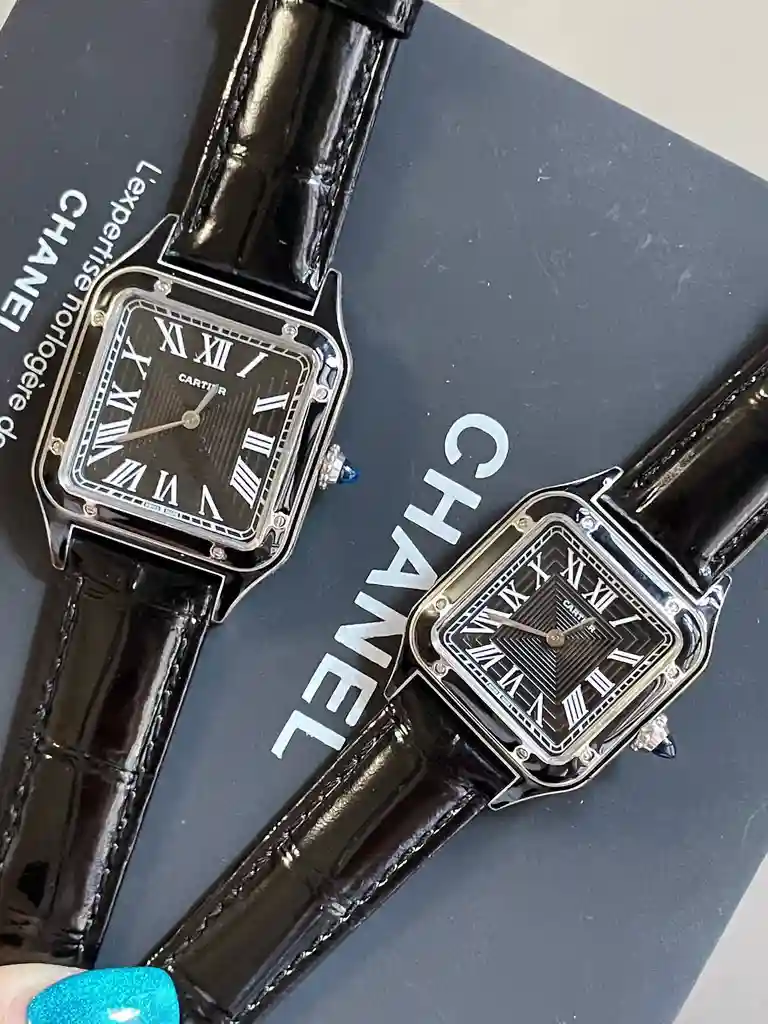General Watches Cartier@ watch Couple watch with original fully automatic mechanical movement, top 316 stainless steel case and strap, mineral super strong mirror, diameter male 32mm, female 28mm KK3450 1 view 7