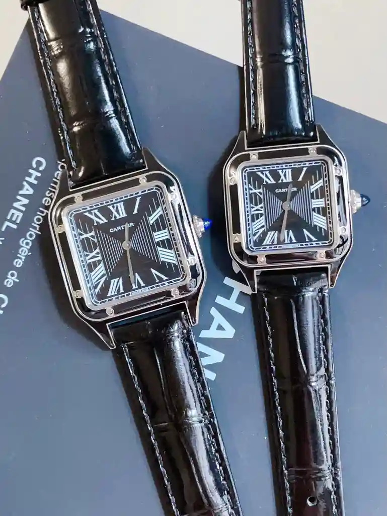 General Watches Cartier@ watch Couple watch with original fully automatic mechanical movement, top 316 stainless steel case and strap, mineral super strong mirror, diameter male 32mm, female 28mm KK3450 1 view 8
