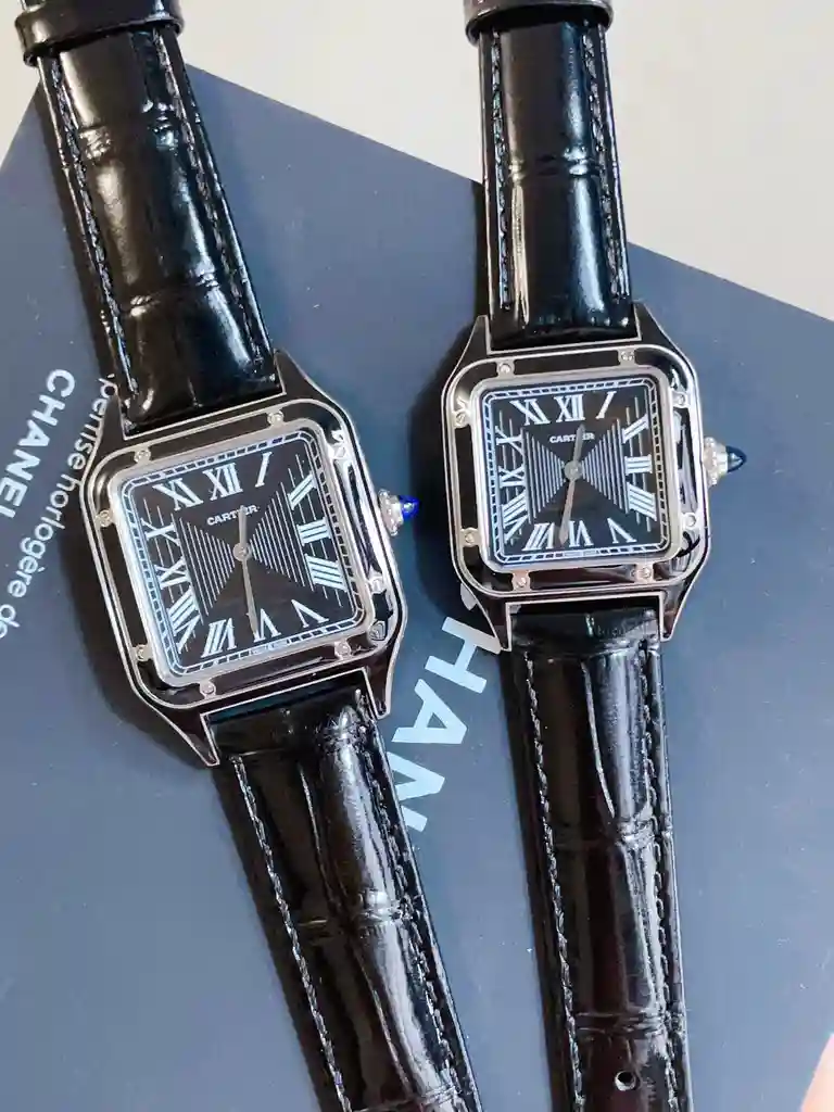 General Watches Cartier@ watch Couple watch with original fully automatic mechanical movement, top 316 stainless steel case and strap, mineral super strong mirror, diameter male 32mm, female 28mm KK3450 1 view 9