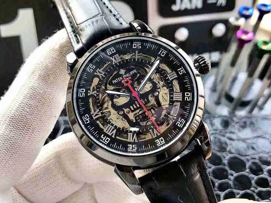 General Watches Patek Philippe Watch Men's Watch Paired with Original Fully Automatic Mechanical Movement Top Grade 316 Precision Steel Case Case with Mineral Super Strong Mirror Diameter 43mm KK04950 view 3